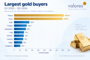 Graph - gold reeserve purchase by central banks in tonnes