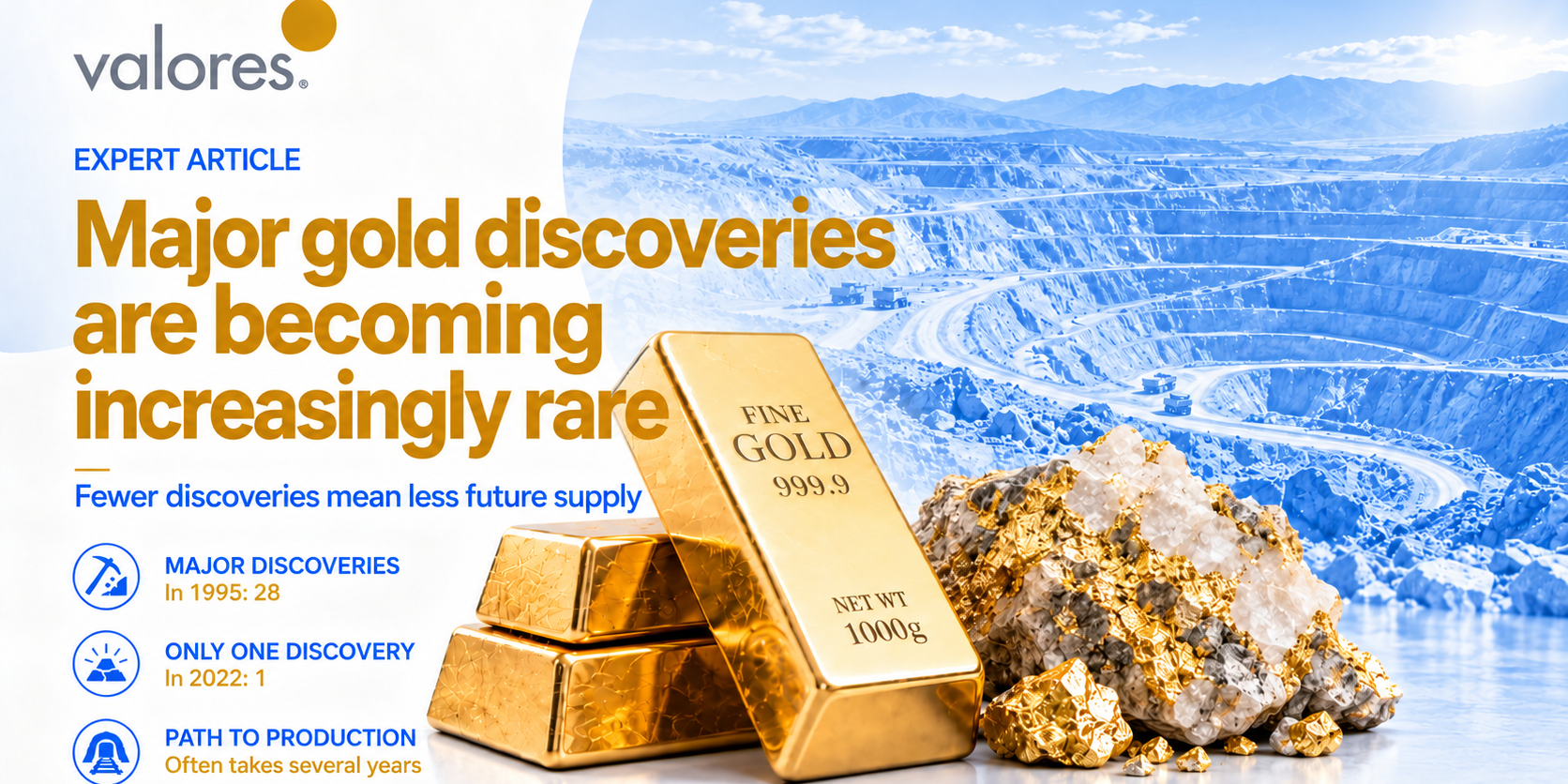 Gold discoveries grow increasingly rare Gold discoveries grow increasingly rare