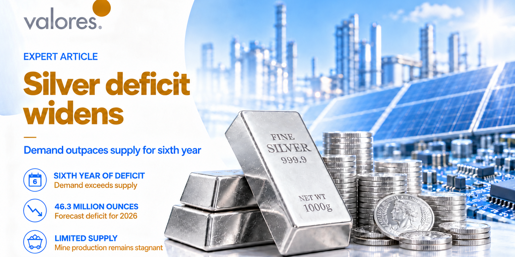 Silver deficit widens as demand outpaces supply