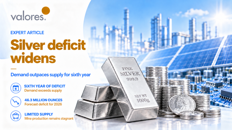 Silver deficit widens as demand outpaces supply